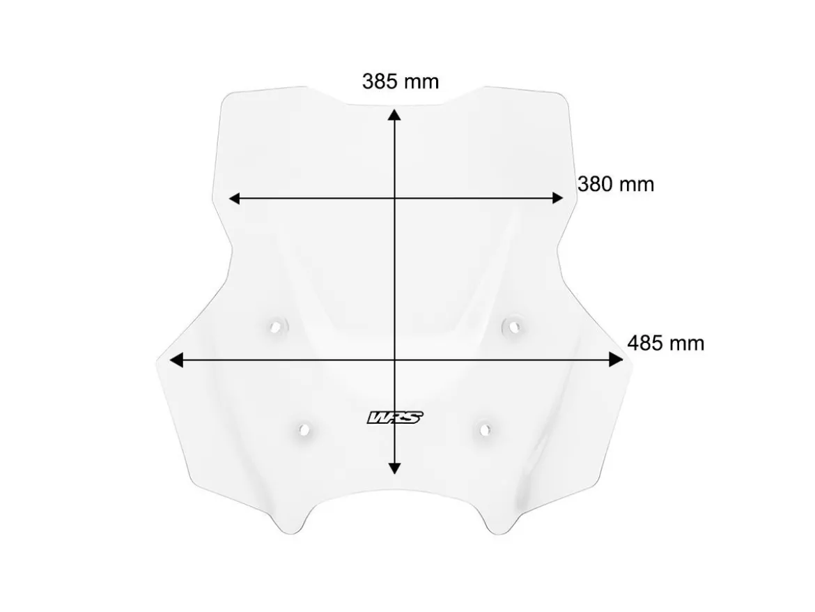 CUPOLINO TOURING PLUS CON RADAR TRASPARENTE WRS BMW R 1300 GS / ADV 2024-2026