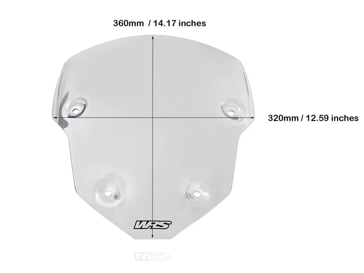 CUPOLINO WRS SPORT TRASPARENTE TRIUMPH TIGER 850 / 900 / GT / PRO 2020-2026