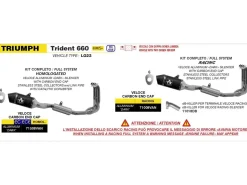 DB KILLER ARROW PER TERMINALE VELOCE DIAMETRO 38 TRIUMPH TRIDENT 660 2025