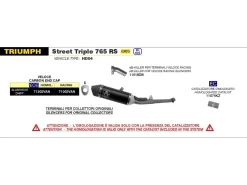 DB KILLER ARROW PER TERMINALE VELOCE DIAMETRO 38 TRIUMPH STREET TRIPLE 765 2020-2024