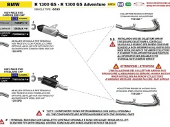 DB KILLER FONDELLO ACCIAIO INOX ARROW BMW R 1300 GS / ADVENTURE 2024-2026