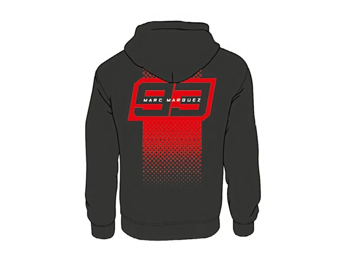 2523001 FELPA CON ZIP UFFICIALE MARC MARQUEZ 93 PIXELLED