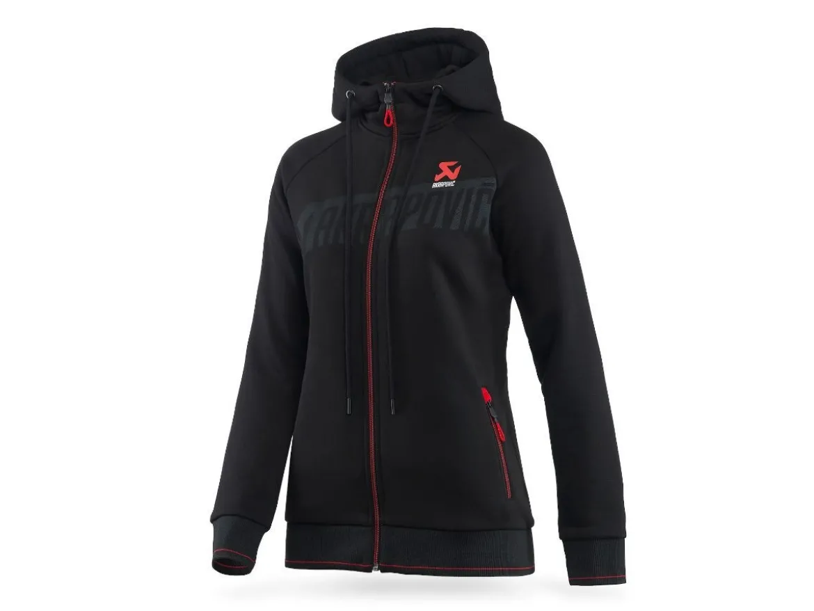 FELPA DONNA CON ZIP UFFICIALE AKRAPOVIC LINEA CORPO