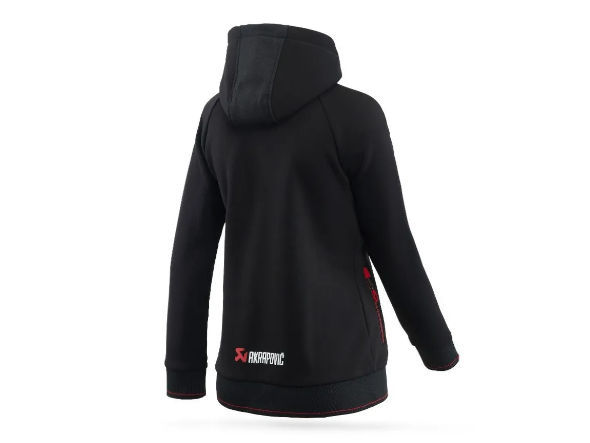 FELPA DONNA CON ZIP UFFICIALE AKRAPOVIC LINEA CORPO