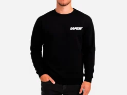 FELPA GIROCOLLO ORIGINALE WRS 100% COTONE LOGO BIANCO