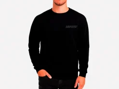FELPA GIROCOLLO ORIGINALE WRS 100% COTONE LOGO NERO