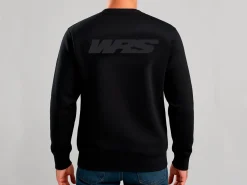 FELPA GIROCOLLO ORIGINALE WRS 100% COTONE LOGO NERO