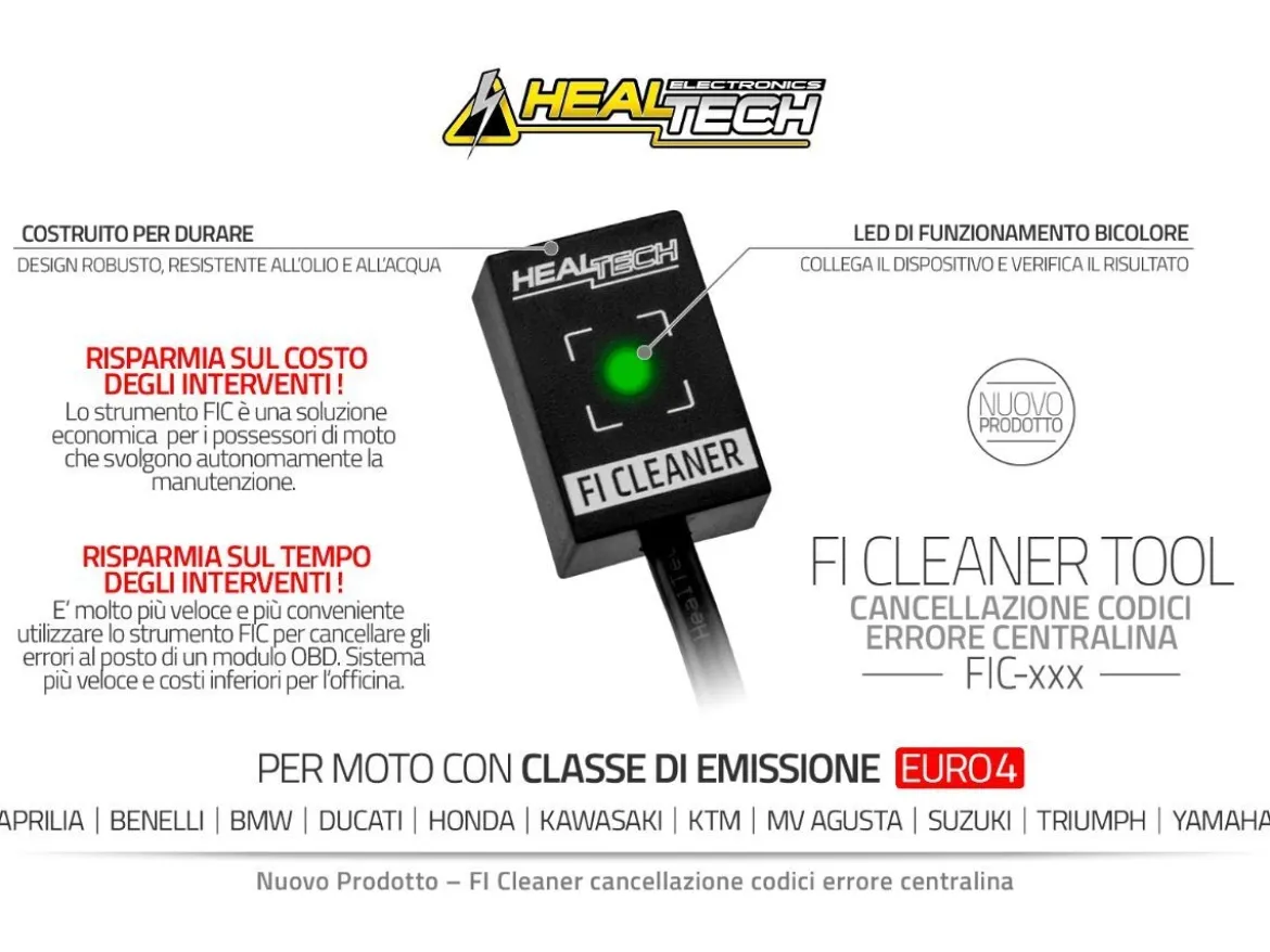 FI CLEANER ELIMINA ERRORI HEALTECH APRILIA TUONO V4 1100 / FACT 2021-2024 EURO5