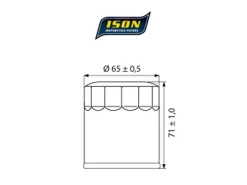 FILTRO OLIO MOTORE ISON HONDA XL 600 / 650 V TRANSALP 1987-2007