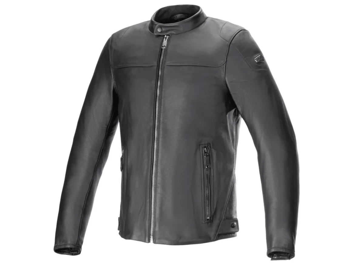 GIACCA IN PELLE BLACKTRACK ALPINESTARS