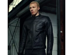 GIACCA IN PELLE BLACKTRACK ALPINESTARS