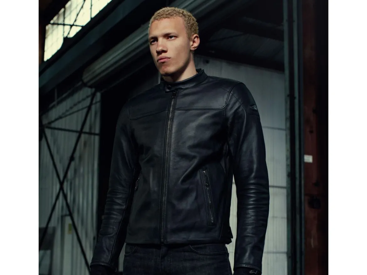 GIACCA IN PELLE BLACKTRACK ALPINESTARS