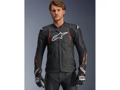 GIACCA IN PELLE DUSK AIRFLOW ALPINESTARS