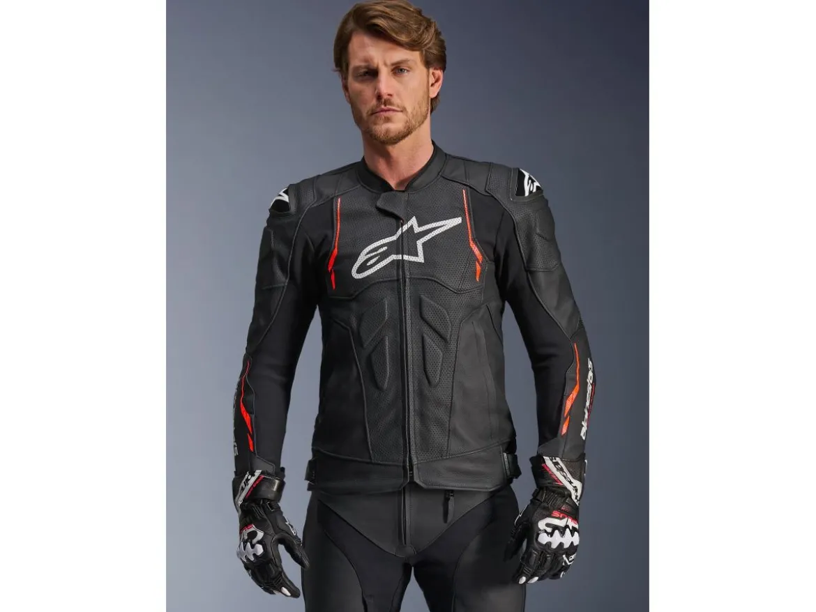 GIACCA IN PELLE DUSK AIRFLOW ALPINESTARS