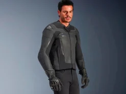 GIACCA PELLE GP FORCE V2 ALPINESTARS NERO / NERO
