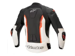 GIACCA PELLE MISSILE V2 ALPINESTARS NERO / BIANCO / ROSSO