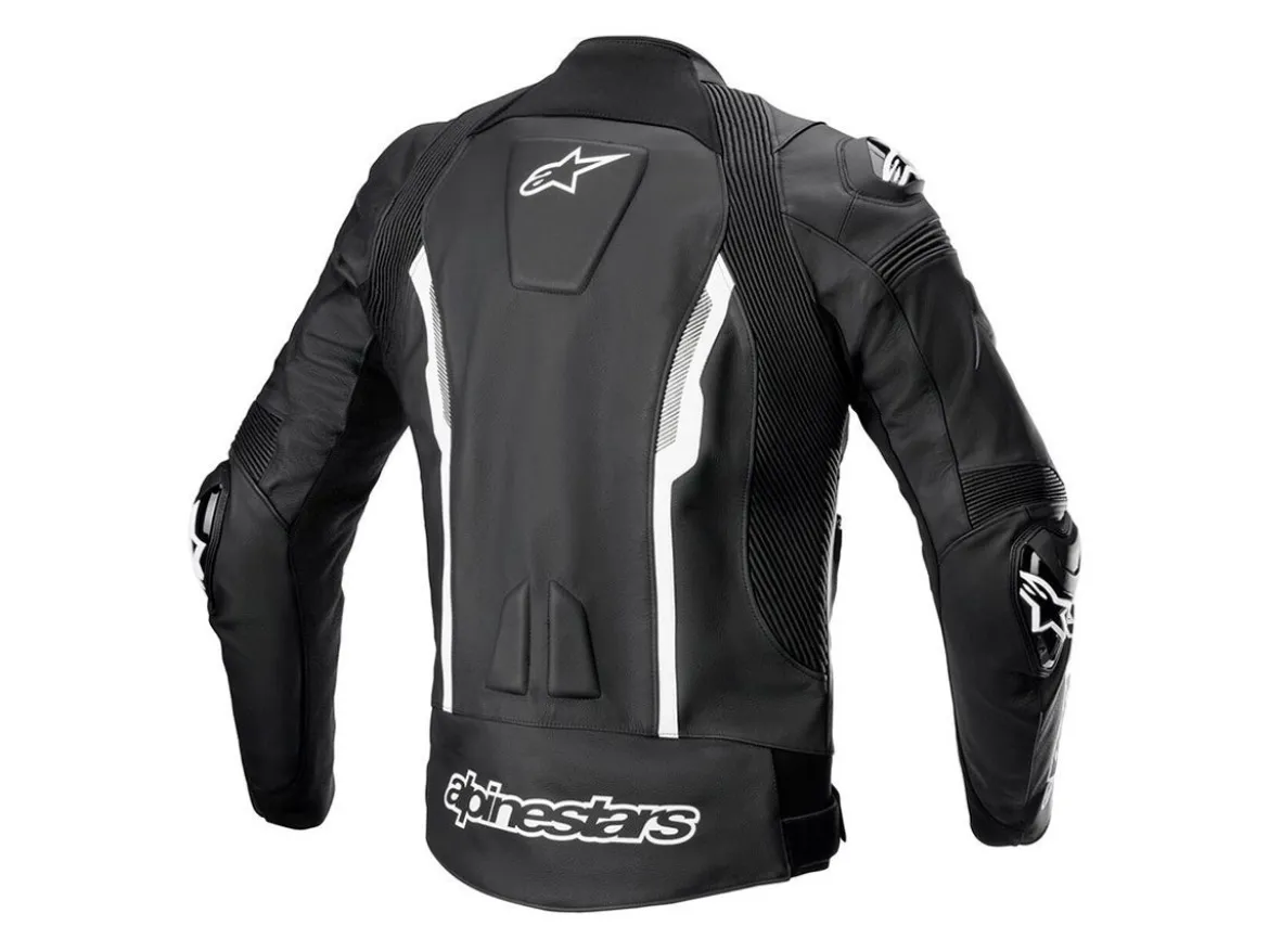 GIACCA PELLE MISSILE V2 ALPINESTARS NERO / BIANCO