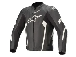 GIACCA PELLE SPORT FASTER V2 AIRFLOW ALPINESTARS NERO / BIANCO