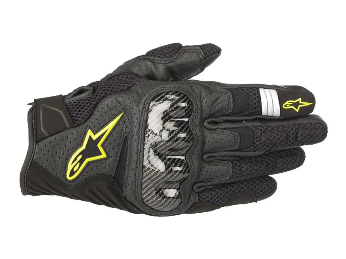 GUANTI SMX-1 AIR V2 ALPINESTARS NERO / GIALLO