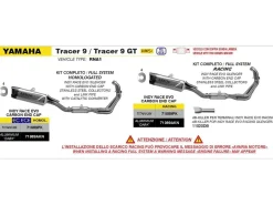 IMPIANTO COMPLETO INDY RACE EVO OMOLOGATO ALLUMINIO DARK ARROW YAMAHA TRACER 9 2025