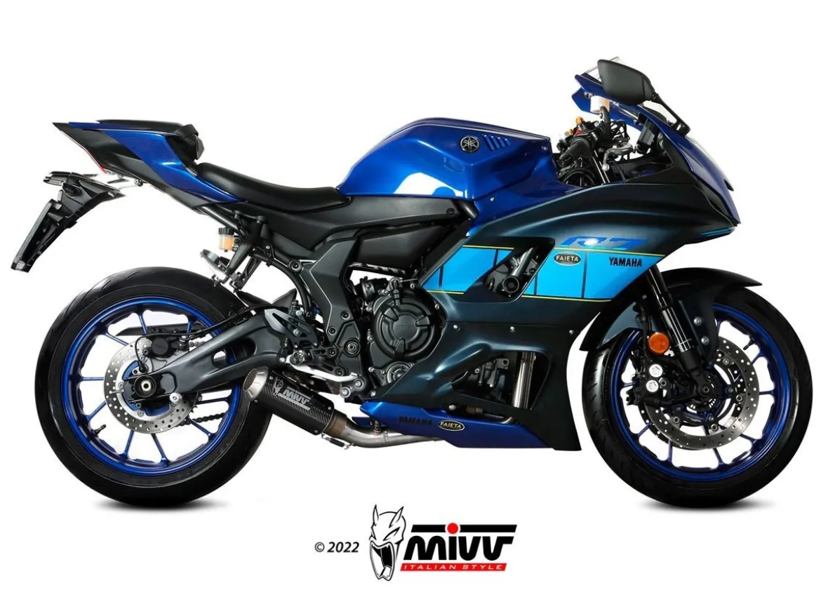 IMPIANTO COMPLETO MIVV MK3 CARBONIO YAMAHA R7 2022-2024