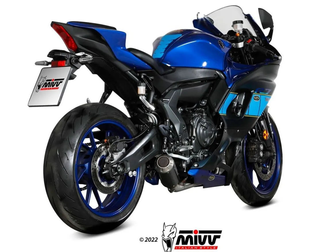 IMPIANTO COMPLETO MIVV MK3 CARBONIO YAMAHA R7 2022-2024
