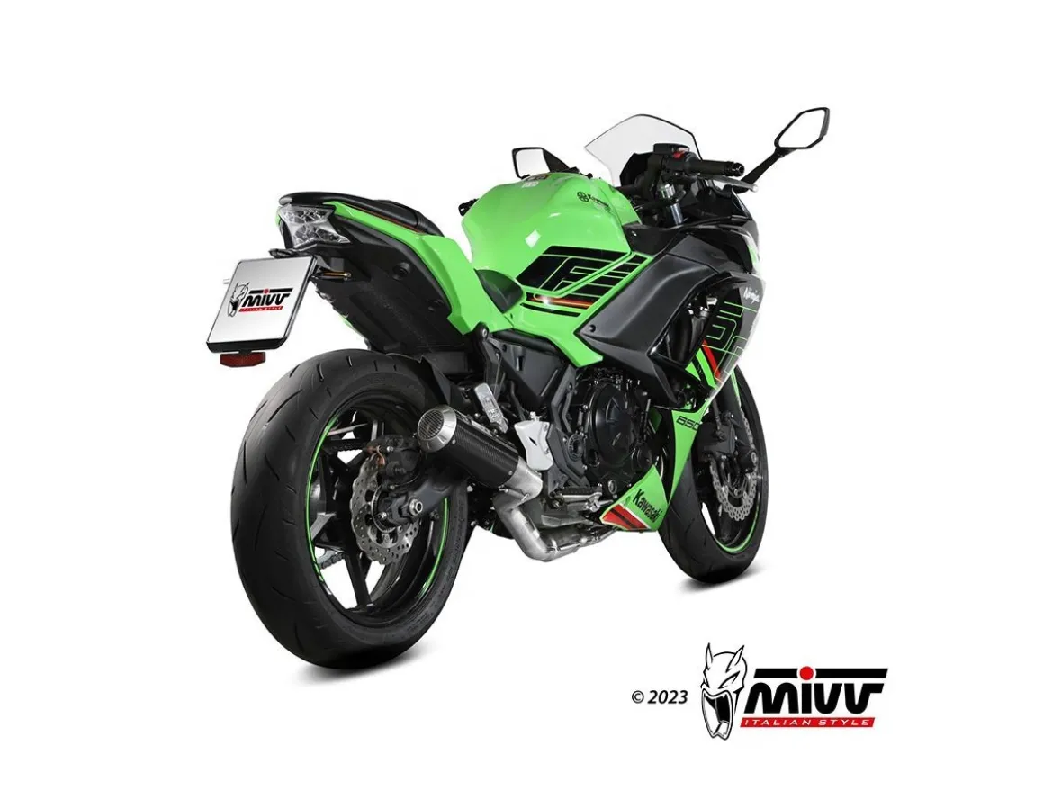 IMPIANTO COMPLETO MIVV MK3 CARBONIO KAWASAKI NINJA 650 2024-2025