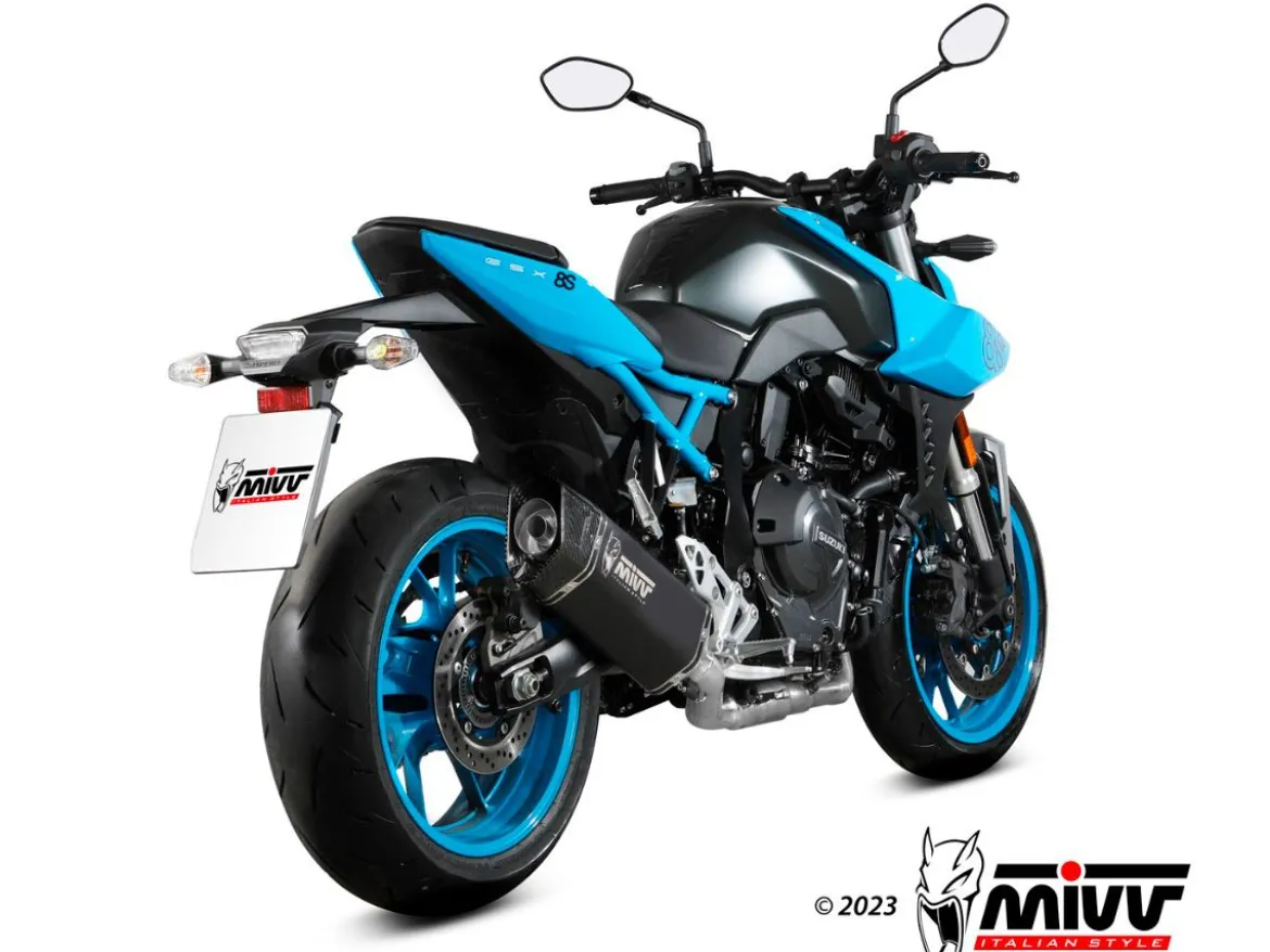 IMPIANTO COMPLETO SR-1 MIVV INOX NERO SUZUKI GSX-8S 2022-2024