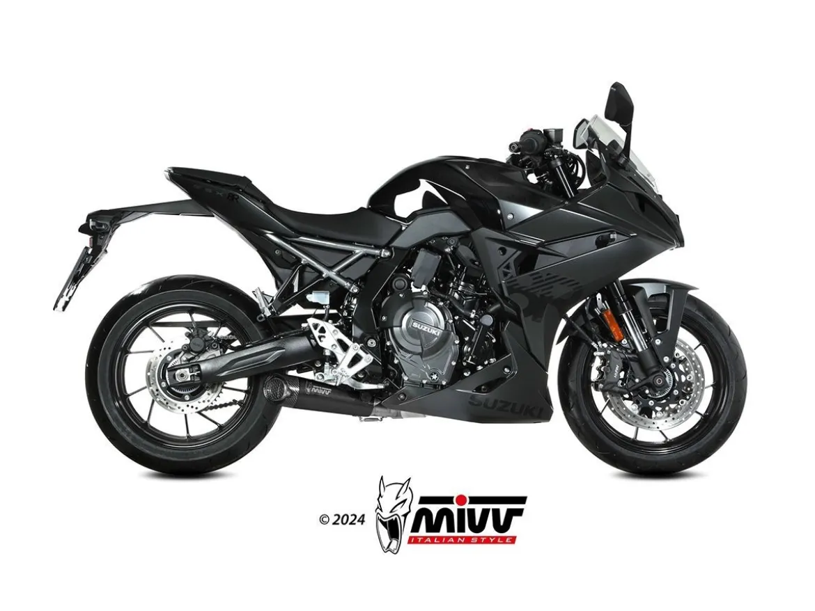 IMPIANTO COMPLETO X-M5 MIVV INOX NERO SUZUKI GSX-8R 2024