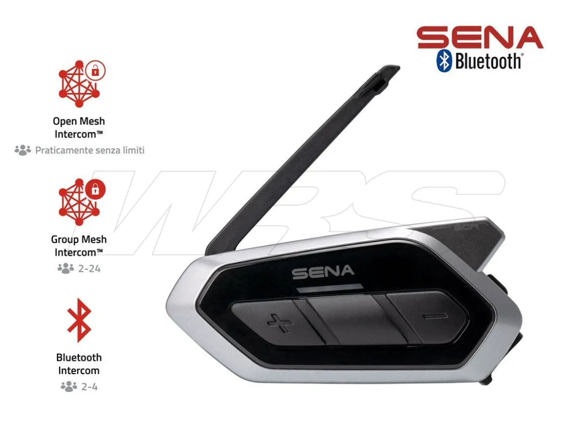 INTERFONO BLUETOOTH SENA 50R 5 COMANDI VOCALI 8 LINGUE + MESH 2.0 DOPPIO