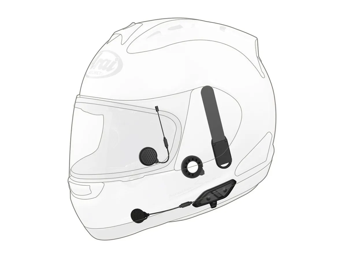 INTERFONO BLUETOOTH SENA 10U CON TELECOMANDO PER CASCHI ARAI FULL RACE