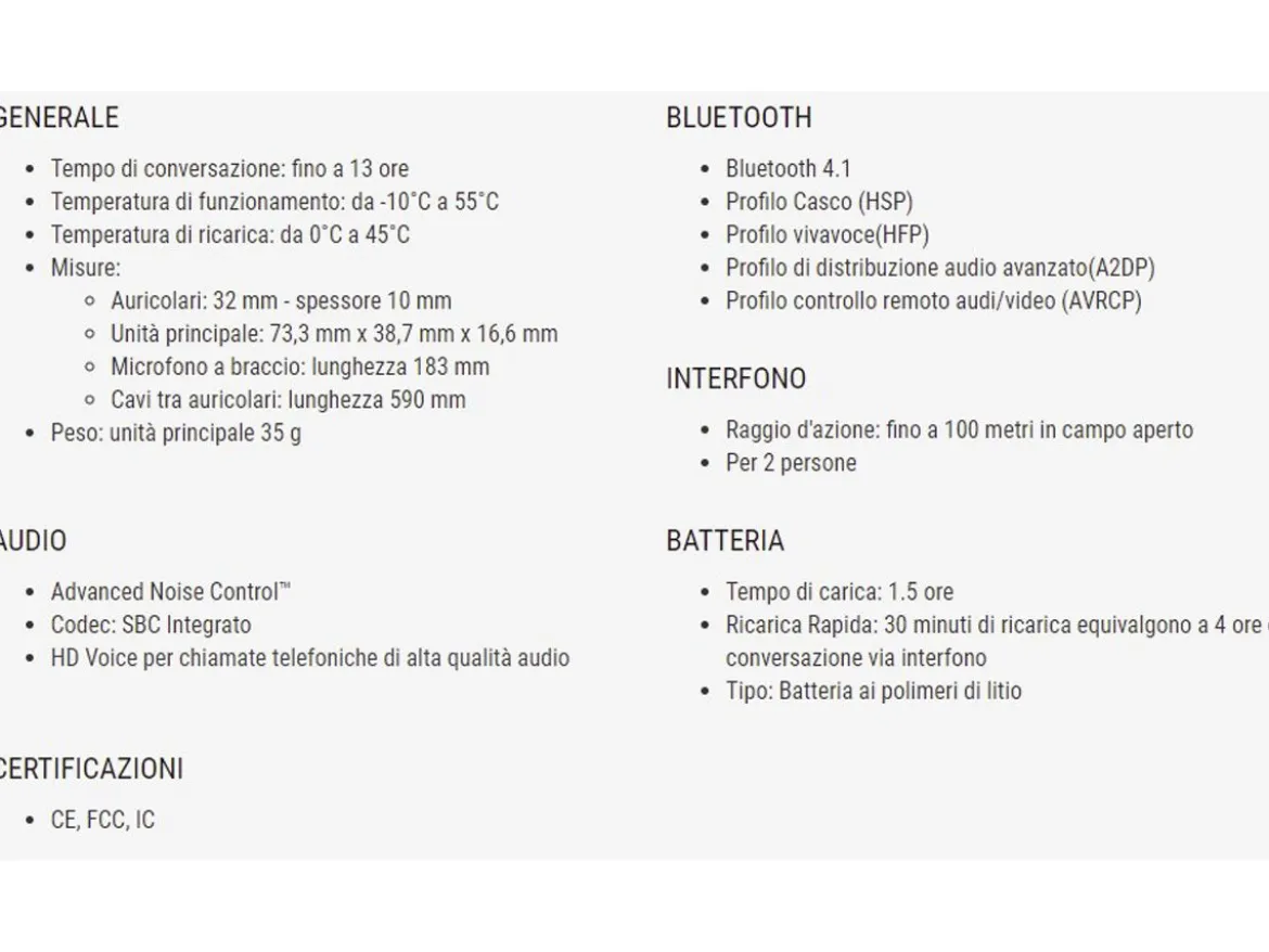 INTERFONO DOPPIO BLUETOOTH GPS SENA SF1 PILOTA / PASSEGGERO 1 CANALE