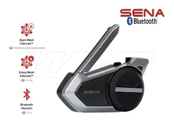 INTERFONO DOPPIO BLUETOOTH SENA 50S 5 COMANDI VOCALI 8 LINGUE + MESH 2.0