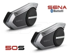 INTERFONO DOPPIO BLUETOOTH SENA 50S 5 COMANDI VOCALI 8 LINGUE + MESH 2.0