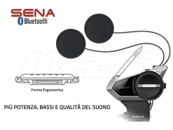 INTERFONO SINGOLO BLUETOOTH SENA 50S 5 COMANDI VOCALI 8 LINGUE + MESH 2.0