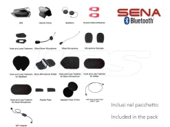 INTERFONO SINGOLO BLUETOOTH SENA 50R 5 COMANDI VOCALI 8 LINGUE + MESH 2.0