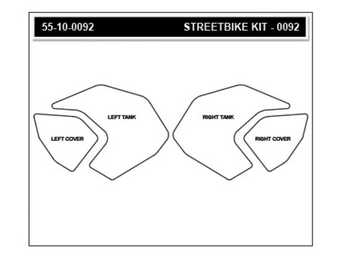 KIT ADESIVI SERBATOIO STOMPGRIP VOLCANO YAMAHA MT-09 2014-2022