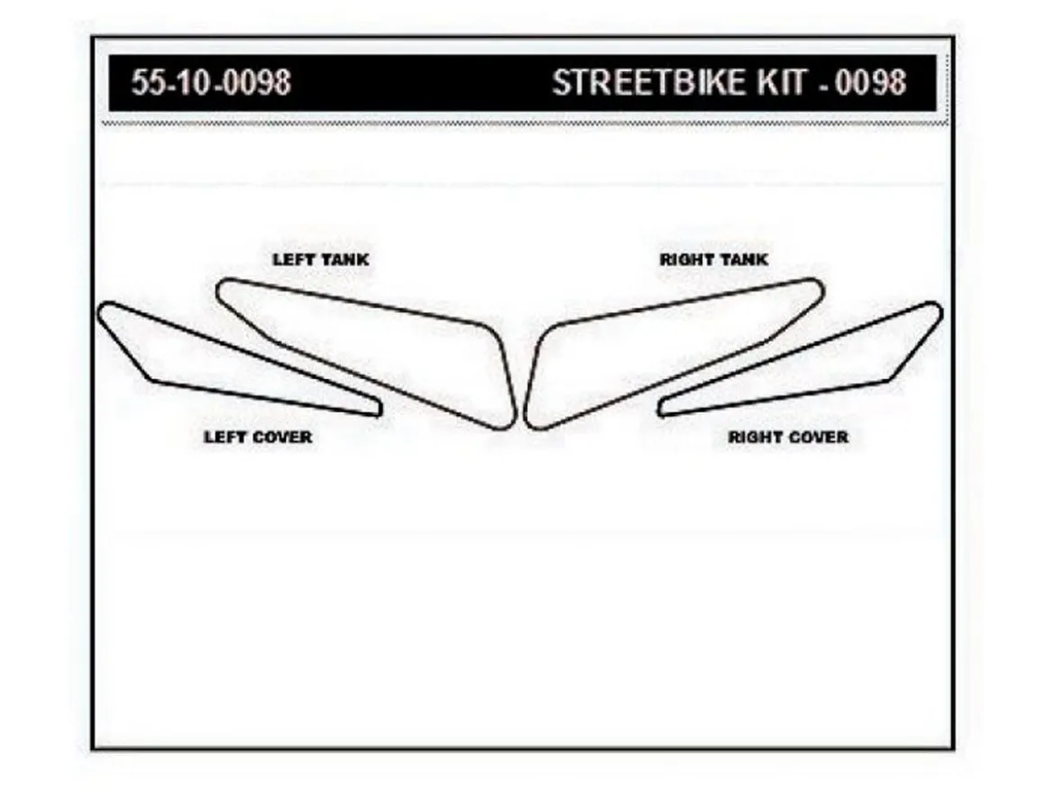 KIT ADESIVI SERBATOIO STOMPGRIP VOLCANO BMW HP4 2013-2014
