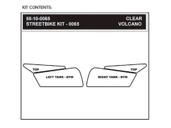 KIT ADESIVI SERBATOIO STOMPGRIP VOLCANO DUCATI 1098 2007-08