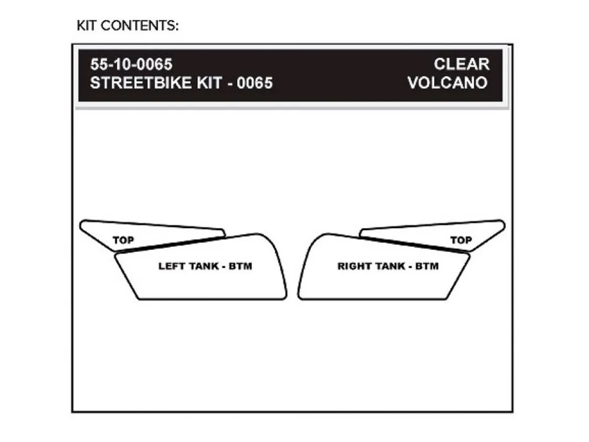 KIT ADESIVI SERBATOIO STOMPGRIP VOLCANO DUCATI 999 2003-06
