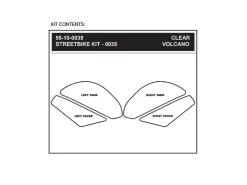 KIT ADESIVI SERBATOIO STOMPGRIP VOLCANO KAWASAKI NINJA 650R 2007-08