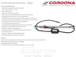 KIT CAMBIO ELETTRONICO + BLIPPER CORDONA UNIVERSALE 300N
