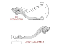 KIT LEVE FRENO-FRIZIONE BARRACUDA TRIUMPH STREET TRIPLE 765 / S / R 2017-2023