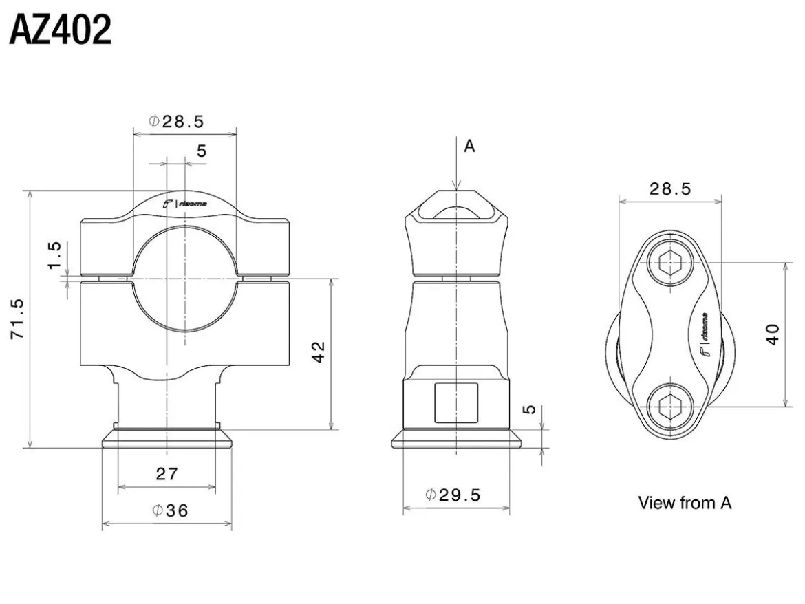 KIT RISER RIZOMA KAWASAKI Z 650 RS 2025-2026