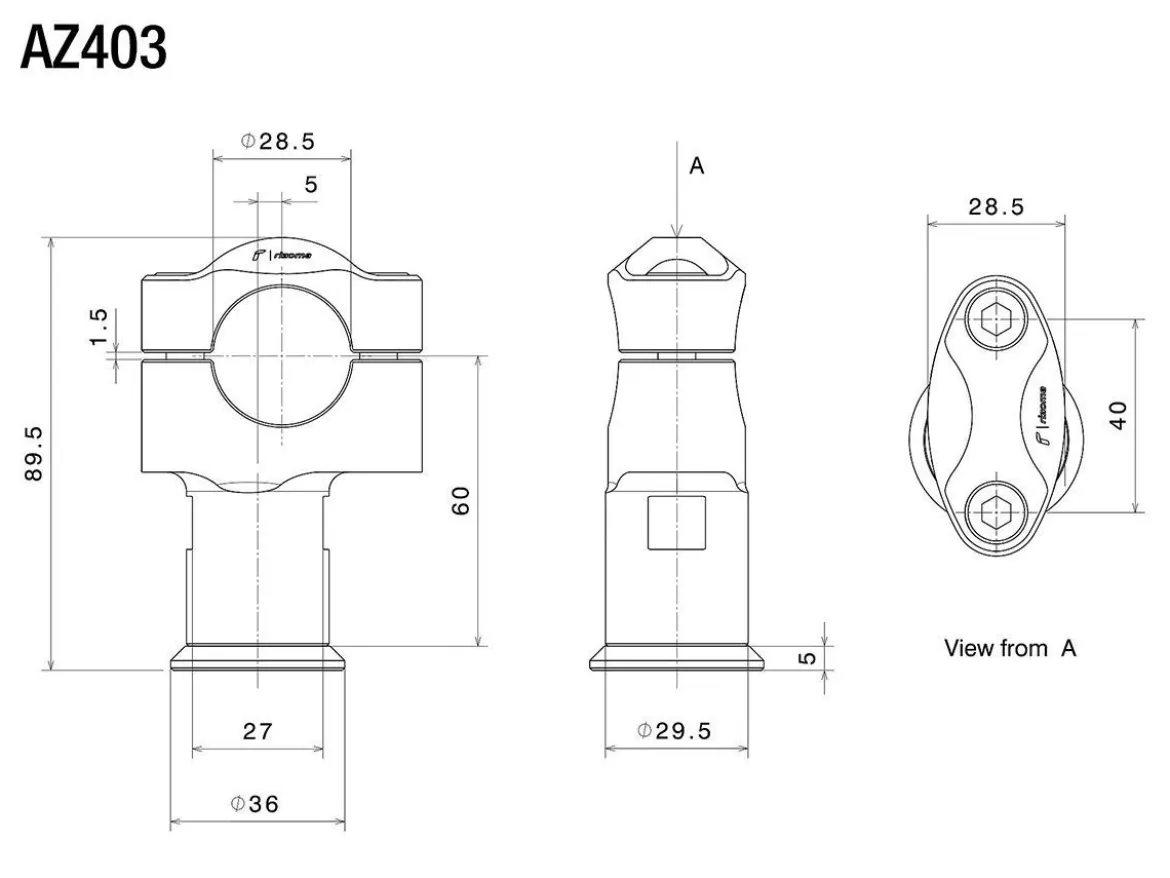 KIT RISER RIZOMA KAWASAKI Z 650 RS 2025-2026