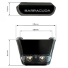 LUCE LED TARGA ALLUMINIO BARRACUDA OMOLOGATA