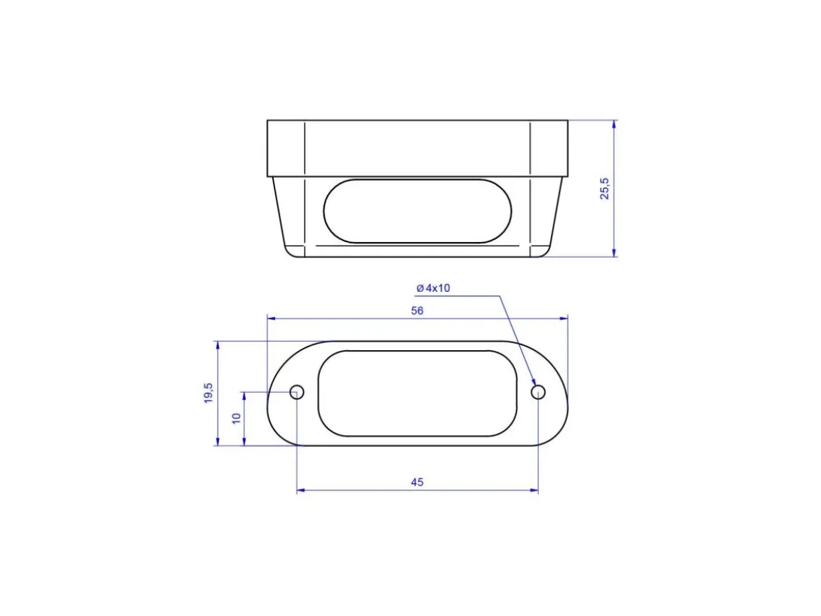 LUCE TARGA LED PRO ALLUMINIO CNC RACING UNIVERSALE