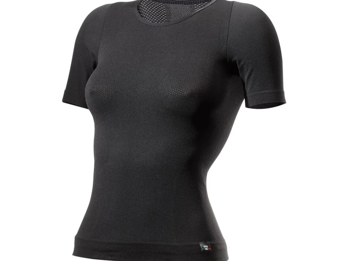 MAGLIA A MANICHE CORTE DA DONNA 4 STAGIONI SIX2