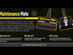 MAINTENANCE MATE RESET SPIA MANUTENZIONE HEALTECH TRIUMPH DAYTONA 765 2020-2022