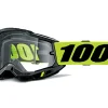 MASCHERA 100% ACCURI 2 ENDURO NEON YELLOW LENTE DOPPIA TRASPARENTE